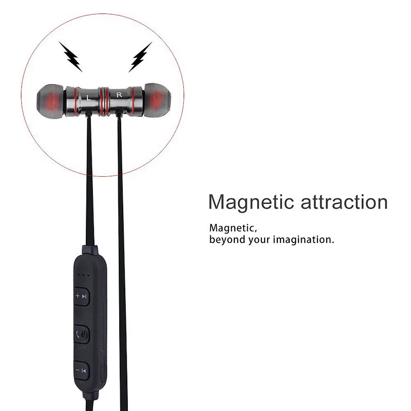 Wireless sport In-Ear neck headphones bluetooth earphones for running