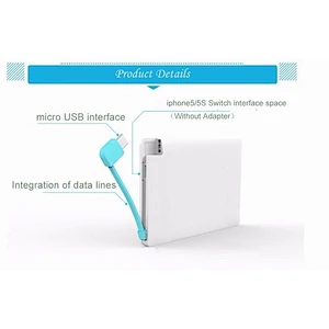 Custom logo  fast charging  small size portable power bank wallet