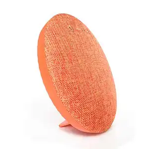 deep bass promotion gift fabric table round speakers wireless