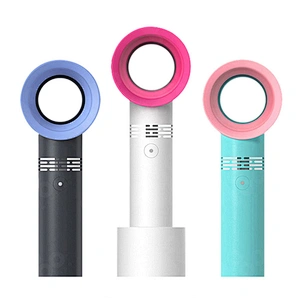 Promotion Gifts Rechargeable Bladeless Fan No Leaf Mini Electric Hand Fan