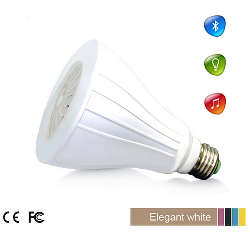 2 in 1 Promotion Gift Colorful E27 Wireless LED Smart Light Bulb Speaker