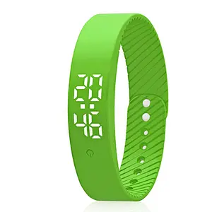 Fitness Silicon Running Step Counter Sports Watch Smart Pedometer Wristband