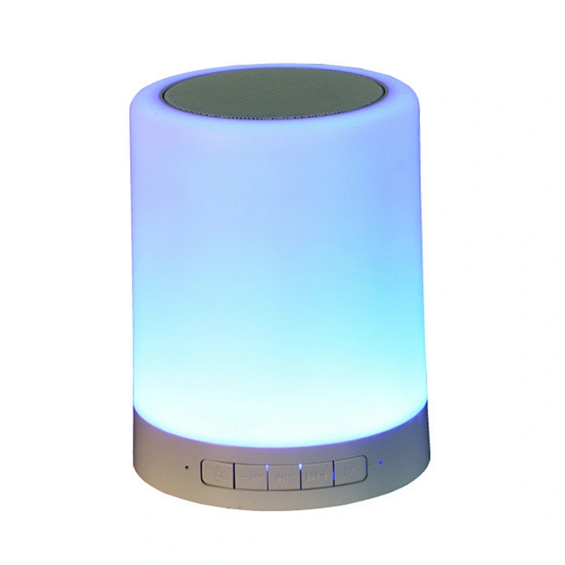 Portable Wireless Smart 7 Color LED Light Bluetooth Touch Speaker