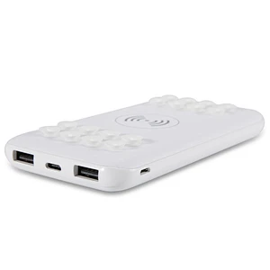 Portable  Ultra-thin Battery Charger wireless suction cup USB charge qi type-c power banks 20000mah