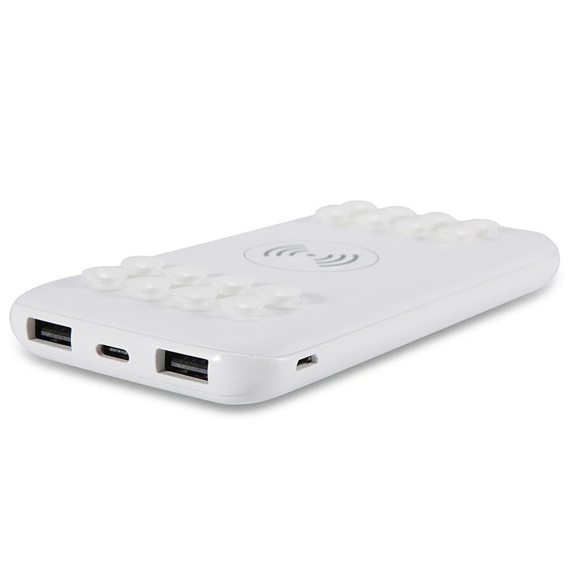 Portable  Ultra-thin Battery Charger wireless suction cup USB charge qi type-c power banks 20000mah