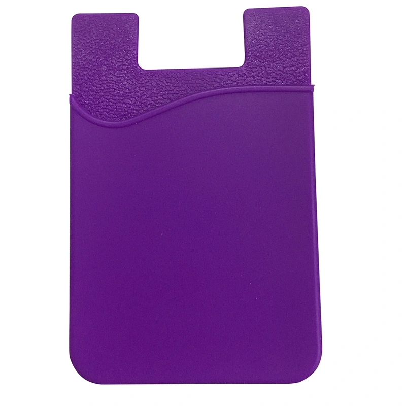 Colorful Rubber Glue Sticky Silicone Phone Card Cover Holder