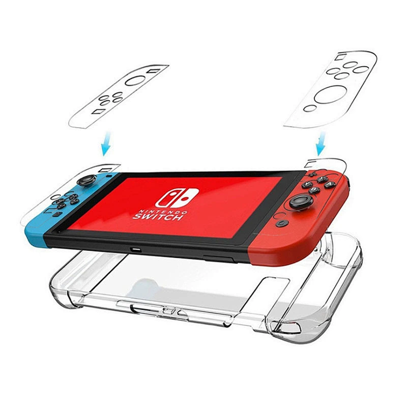 Full Body Hard Clear Case for Nintendo Switch Clear Case  Soft Crystal Clear TPU Protective Case Cover