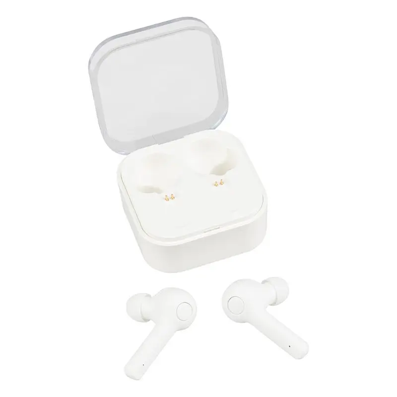 TWS True Wireless MIni Earbuds With Cube Transparent Charging Case For Smart Phones
