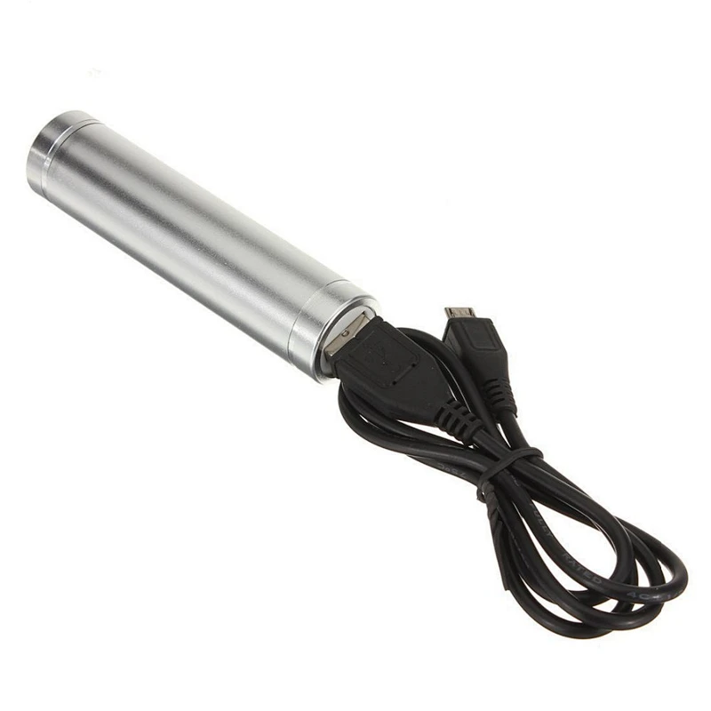 Factory Wholesales 2200mah battery charger Cylinder Mini Power Bank