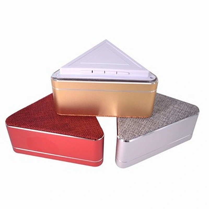 Promotional Triangle Shape Fabric Grill Cloth Wireless Speaker