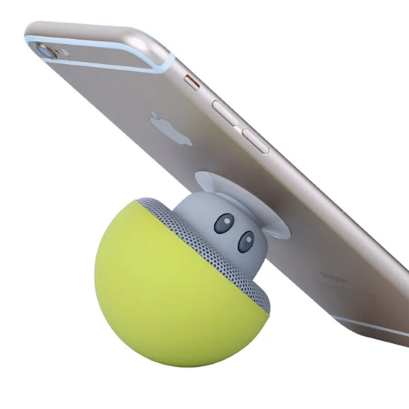 KINGSTAR Manufacturer Mini Cute BT Speaker Silicone Waterproof True Wireless Mushroom Speaker with Suction Cup