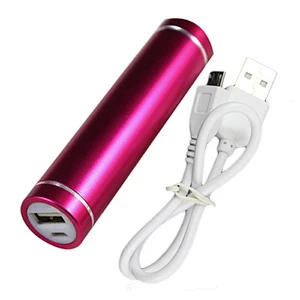 Factory price portable small universal super slim mobile phone power bank 2600mah
