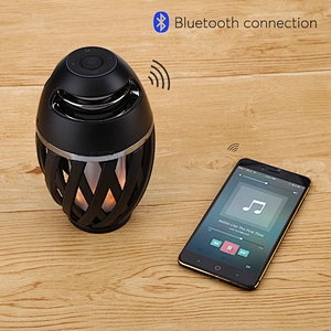 Portable Flame Home Theater Outdoor LED Lamp Bluetooth Speaker