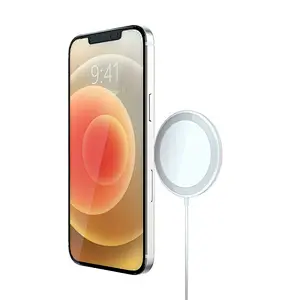 stock Magnetic Wholesale mobile phone charger i12 Pro Qi faster 15w wireless magnet charger