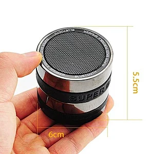 OEM Wholesale Wireless Round Fm Radio With Silicone Band Portable Super Bass Mini PC Metal Camera Lens Bluetooth Speaker