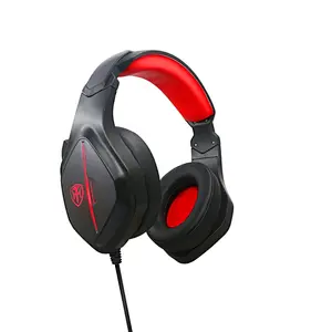 3.5mm & USB Surround PCcomputer microphone led light wired game headphone