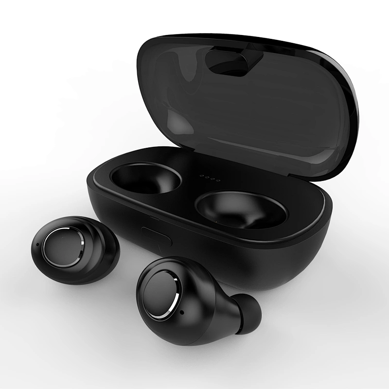 OEM V5.0 noise cancelling waterproof stereo tws sport earphone with charging case