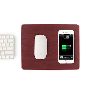 Universal Pu Leather QI Wireless Charger Mouse Pad