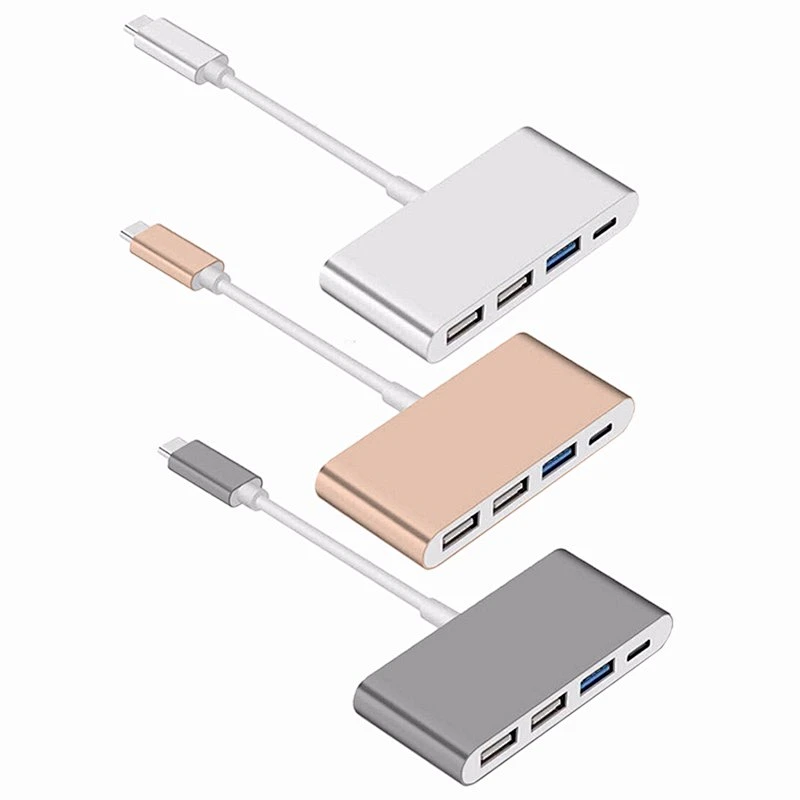 OEM Promotional 3 USB Sync Data Ports  Type C Adapter Charger Adapter 3.0 Usb Hubs Slim For Pc