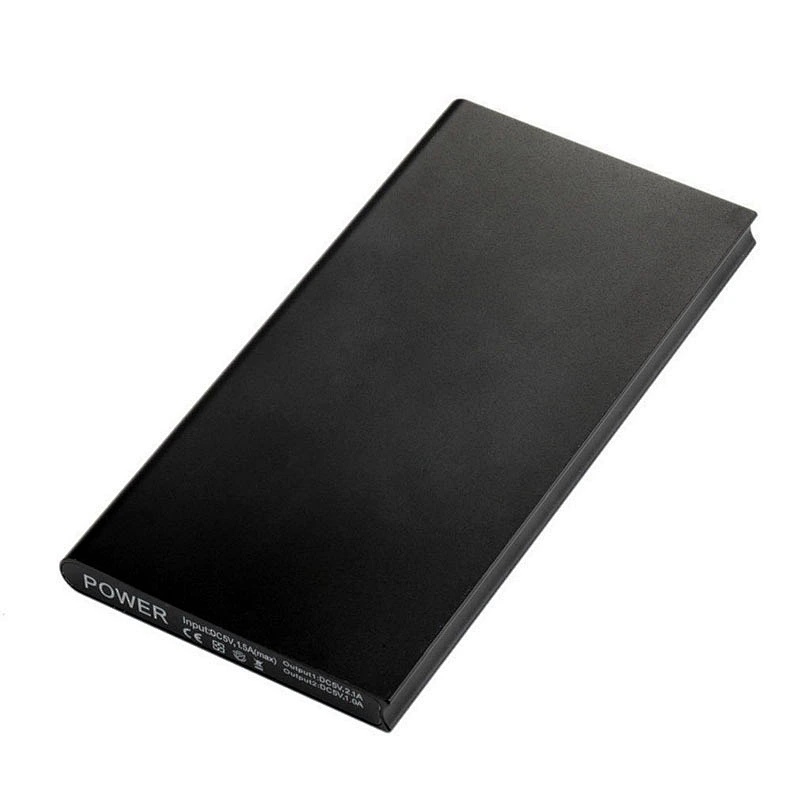10000mah portable charger metal Aluminum slim flashlight power bank