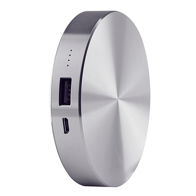 Mini Round Metal Fast Charge 6000mAh Power Bank