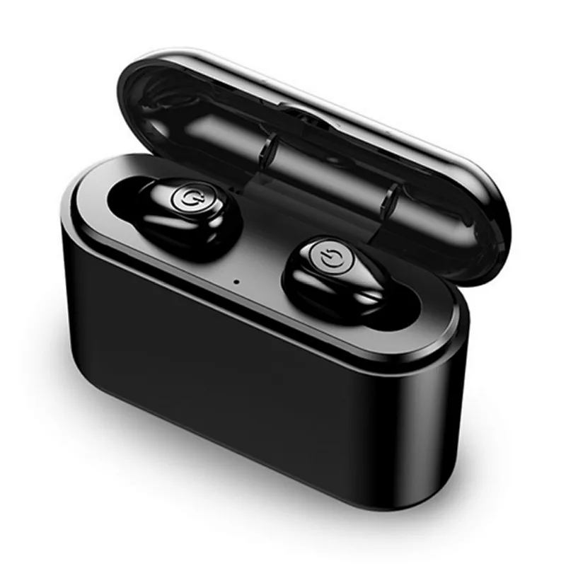 Invisible Bluetooth TWS 2200mah Wireless Portable 5D Stereo Power Bank Earbuds