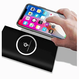 8000mAh Qi Standard Wireless Mobile Charger with Power Bank