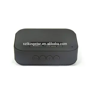 customized ODM logo printing FM radio USB TF stereo bass power mini wireless speaker with mic