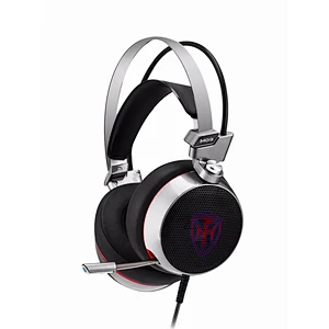 Noise cancelling led light gamer headphones headset microphone