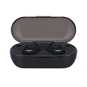 5.0 Touch Two Transparent Cover Hook Wireless Bluetooth Earphones Noise Cancelling Headphones