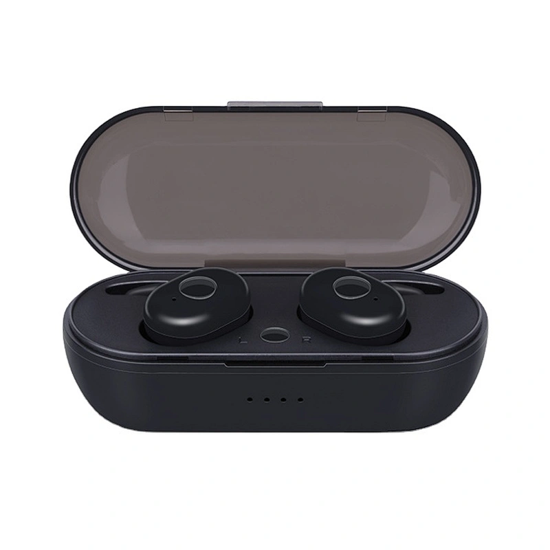 5.0 Touch Two Transparent Cover Hook Wireless Bluetooth Earphones Noise Cancelling Headphones