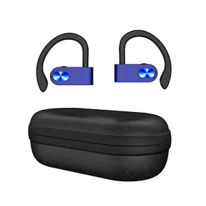 OEM BT5.0 Double Ear Ear Hook Earphone Hanging True Wireless Eva Case TWS Auriculares
