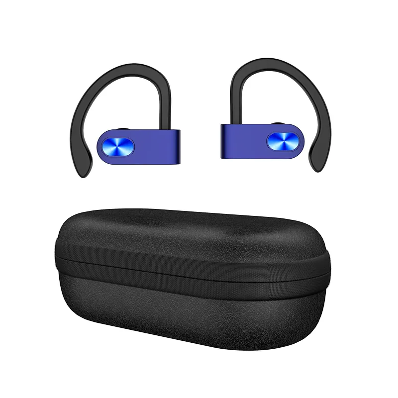 OEM BT5.0 Double Ear Ear Hook Earphone Hanging True Wireless Eva Case TWS Auriculares