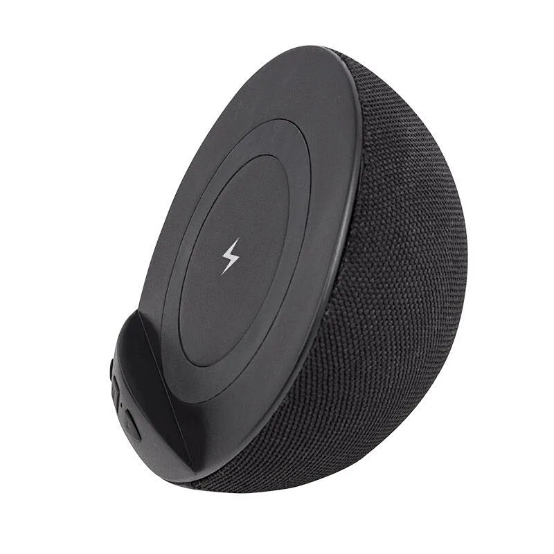 Wireless Charging FM Radio Bluetooth Speaker with Microphone