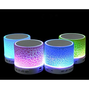 colorful light wireless round mini led speaker