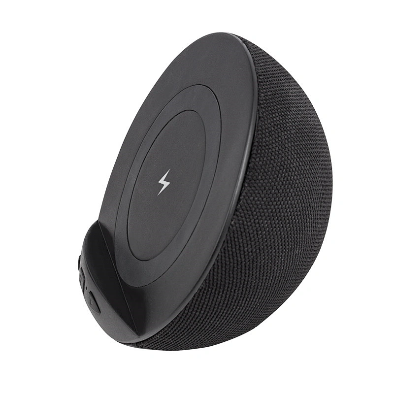 3 in 1 Fabric Cover Round Phone Holder Wireless Power Bank Bluetooth Speaker
