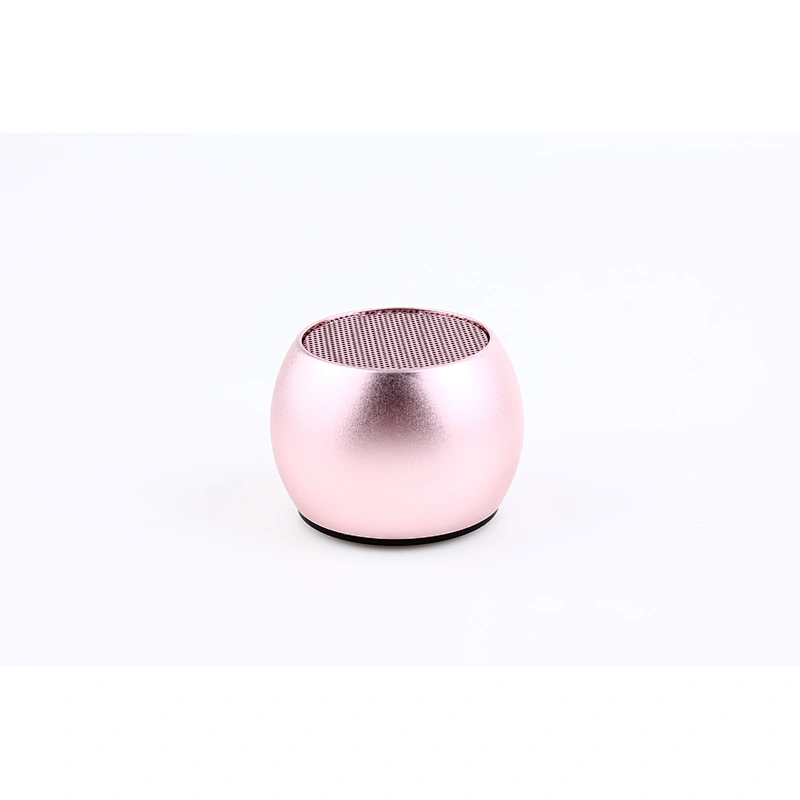 portable mini round aluminium wireless tws pair speaker