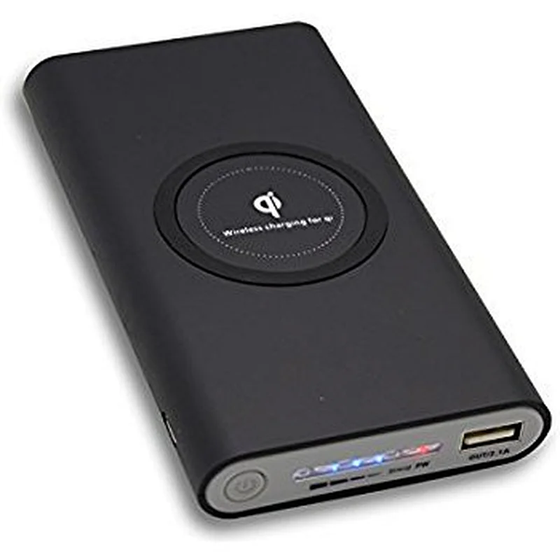 10000mAh wireless Oem Portable fast Charger qi powerbank