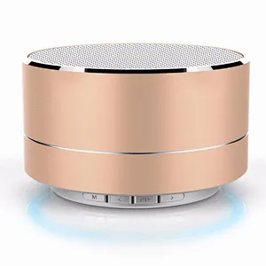 round gift oem logo Wireless Bluetooth Portable A10 small music speaker