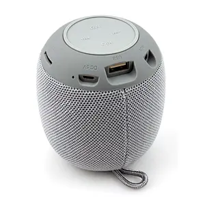 Round Shape Portable Stereo Mini Fabric Speaker