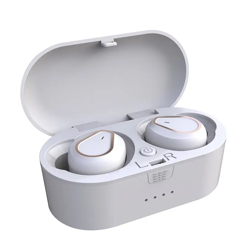 V5.0 Handfree Cordless Stereo Bluetooth Dual Color Mini Wireless Mic Earbuds