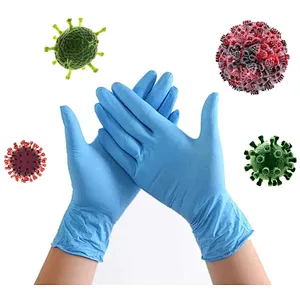 surgical Gown disposable gloves Disposable Gloves Blue Nitrile Gloves