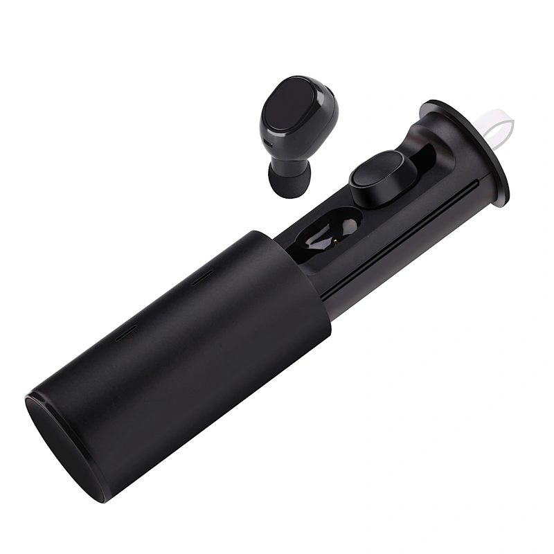 TWS 5.0 Push-pull Truly Wireless Earbuds Built In Mic Bluetooth Aluminum Alloy Headphones
