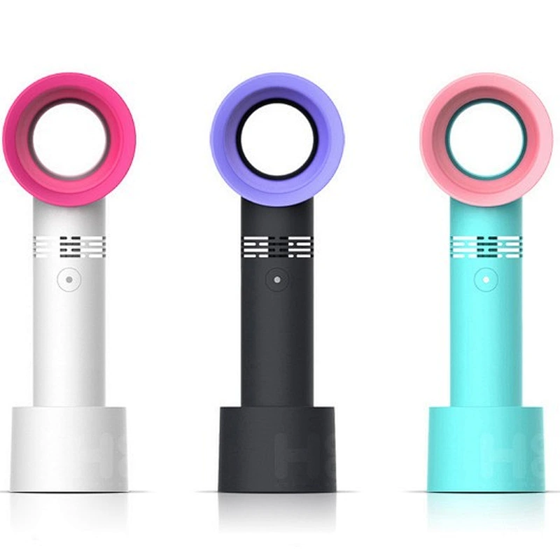 Promotions gifts Desktop mini handy fan air conditioner portable bladeless fan