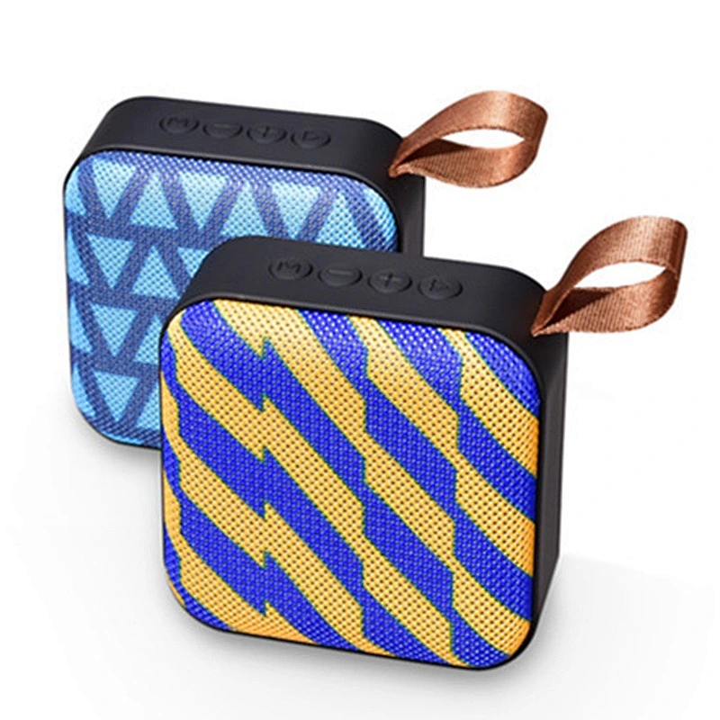 mini handle square wireless bluetooth fabric speaker
