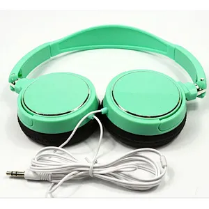 Children CE ROHS music 3.5mm Jack mic wired folding headphone
