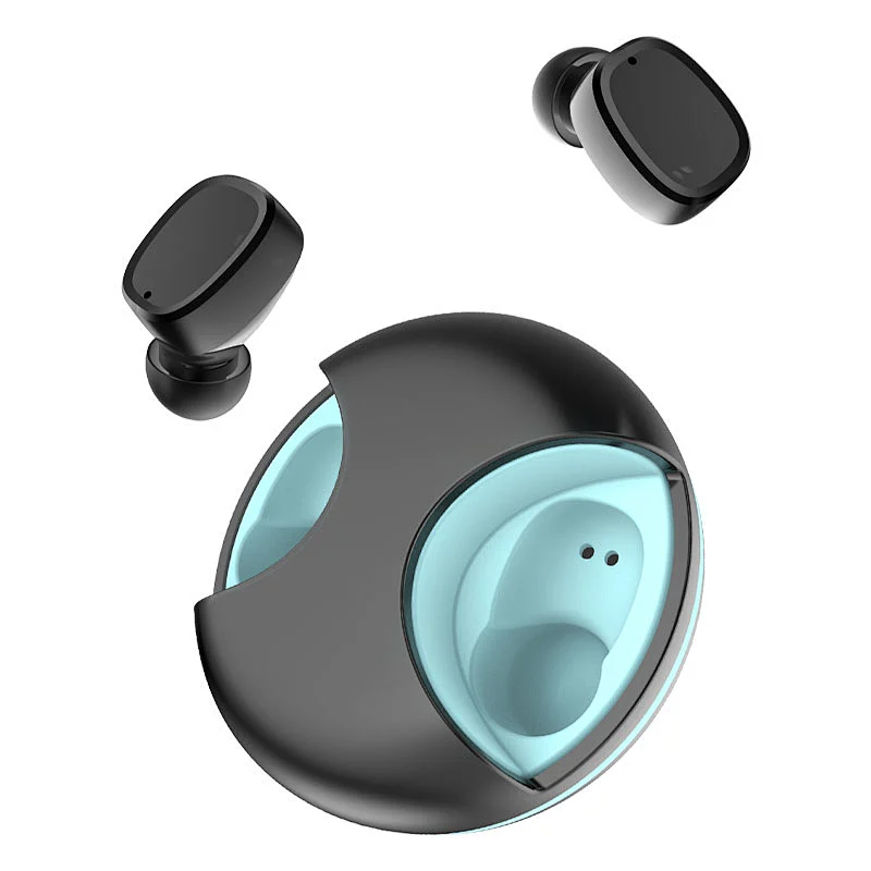 5.0 Wireless Binaural Headset Mini In-ear TWS Bluetooth Rotating Charging Earbuds