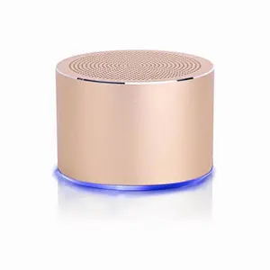 portable cylinder shape led light mini wireless bluetooth speaker