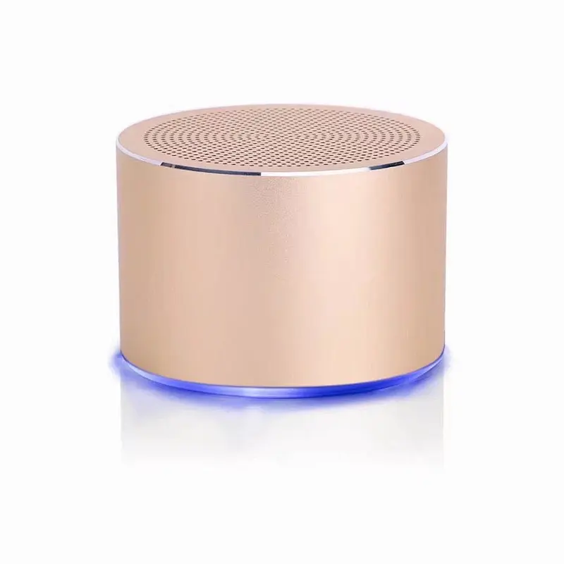 portable cylinder shape led light mini wireless bluetooth speaker