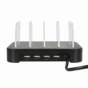 Fast Charge Docking Station 4 Port USB Charger